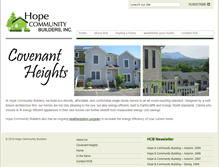 Tablet Screenshot of hopecommunitybuilders.org